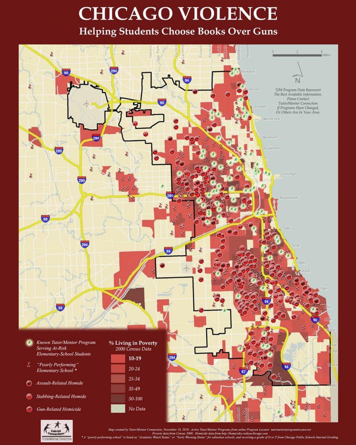 noziedzības karte, Chicago