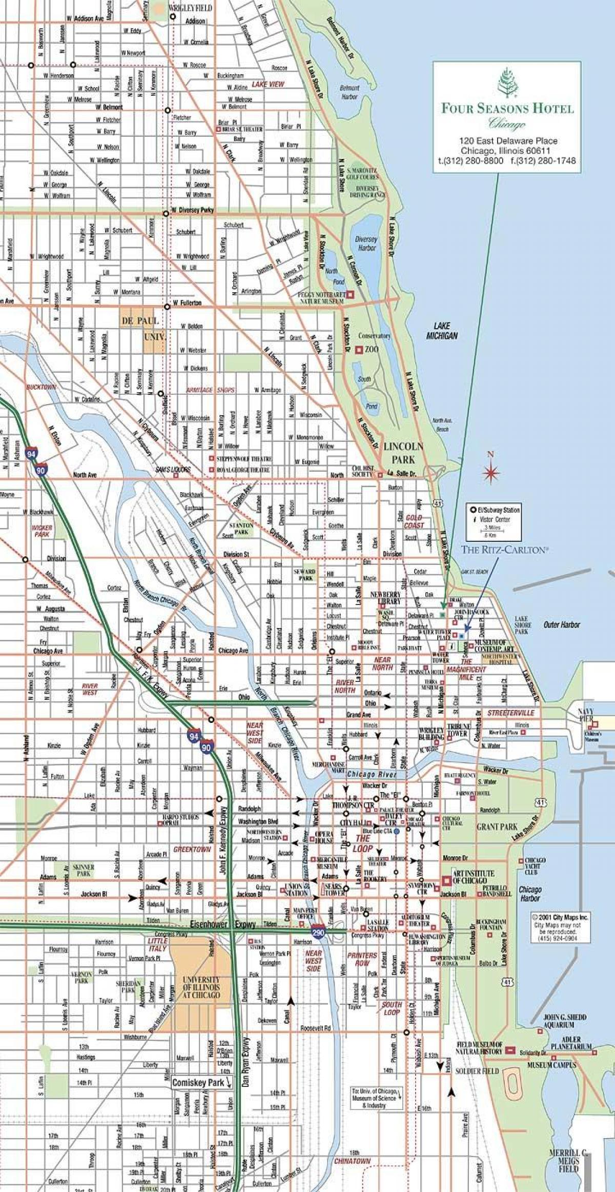 street map of Chicago