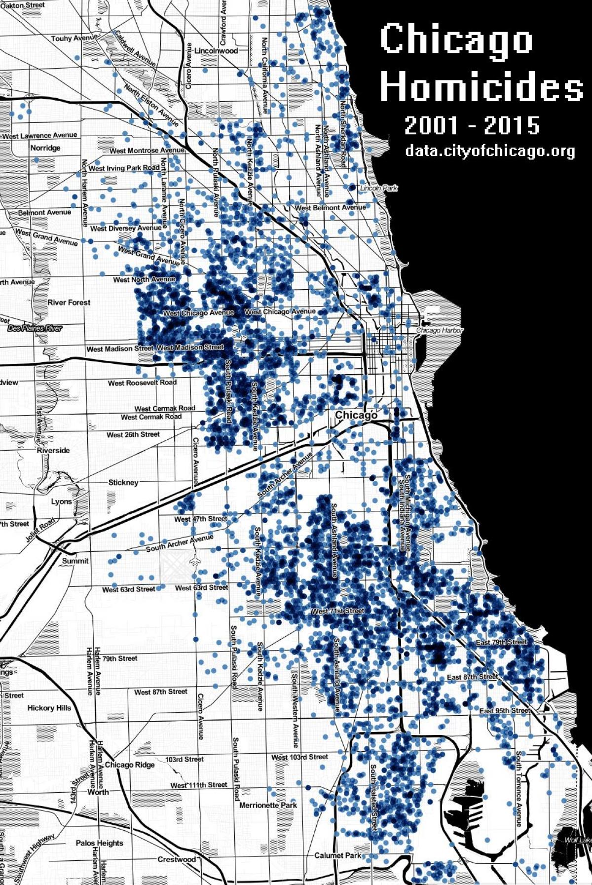Čikāgas slepkavību karte