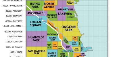 Neighborhoods, Chicago karte