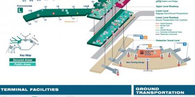 O Hare lidostas termināla kartes 3