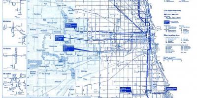 Čikāgas autobusu sistēmas karte