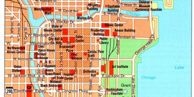 Karte, Chicago apskates vietas