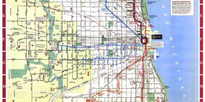 Karte Čikāgas pilsētas robežas