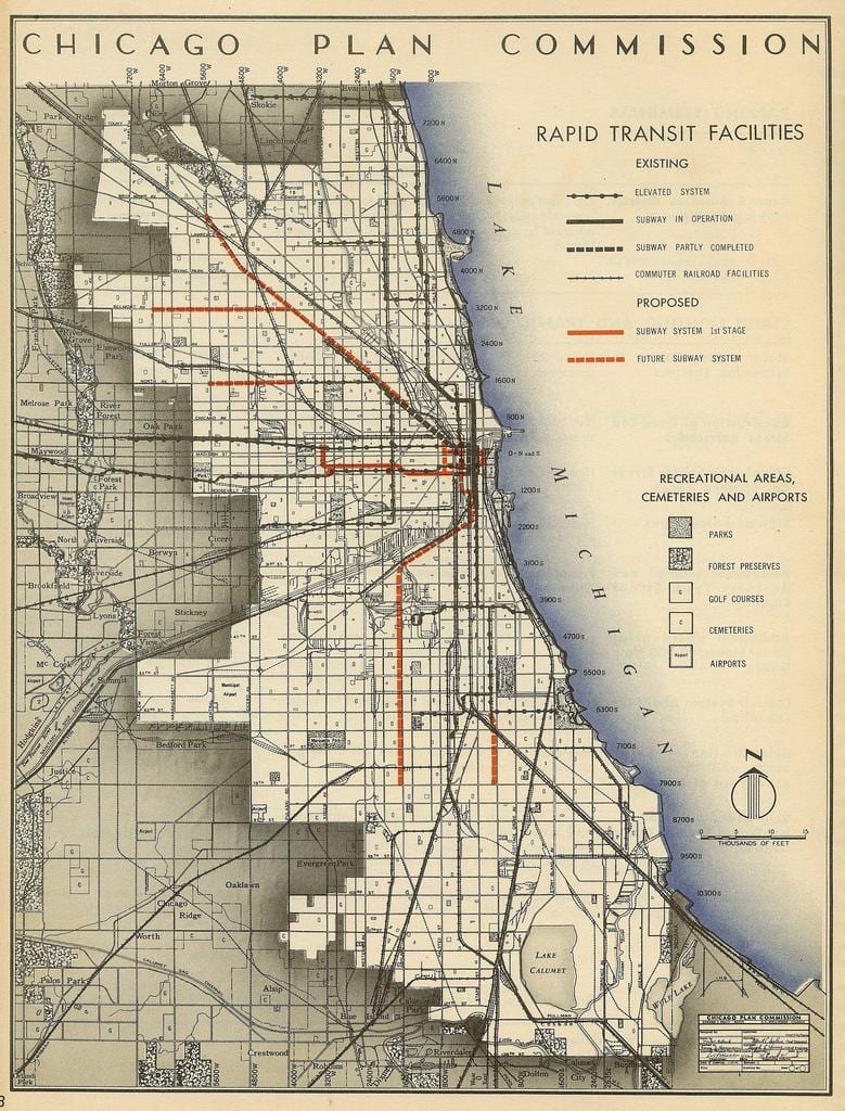 karte Chicago metro