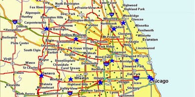 Pilsētas karte, Chicago
