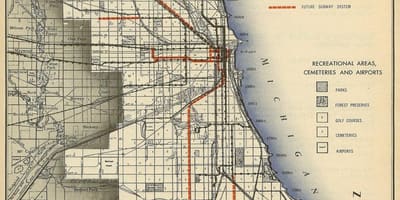 Karte Chicago metro