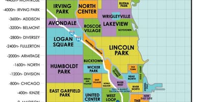 Neighborhoods, Chicago karte