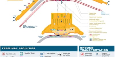 Karte ord termināļa 5 Čikāgas karte