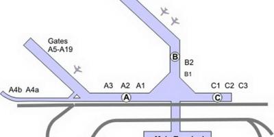 Karte no Čikāgas Midvejas lidosta